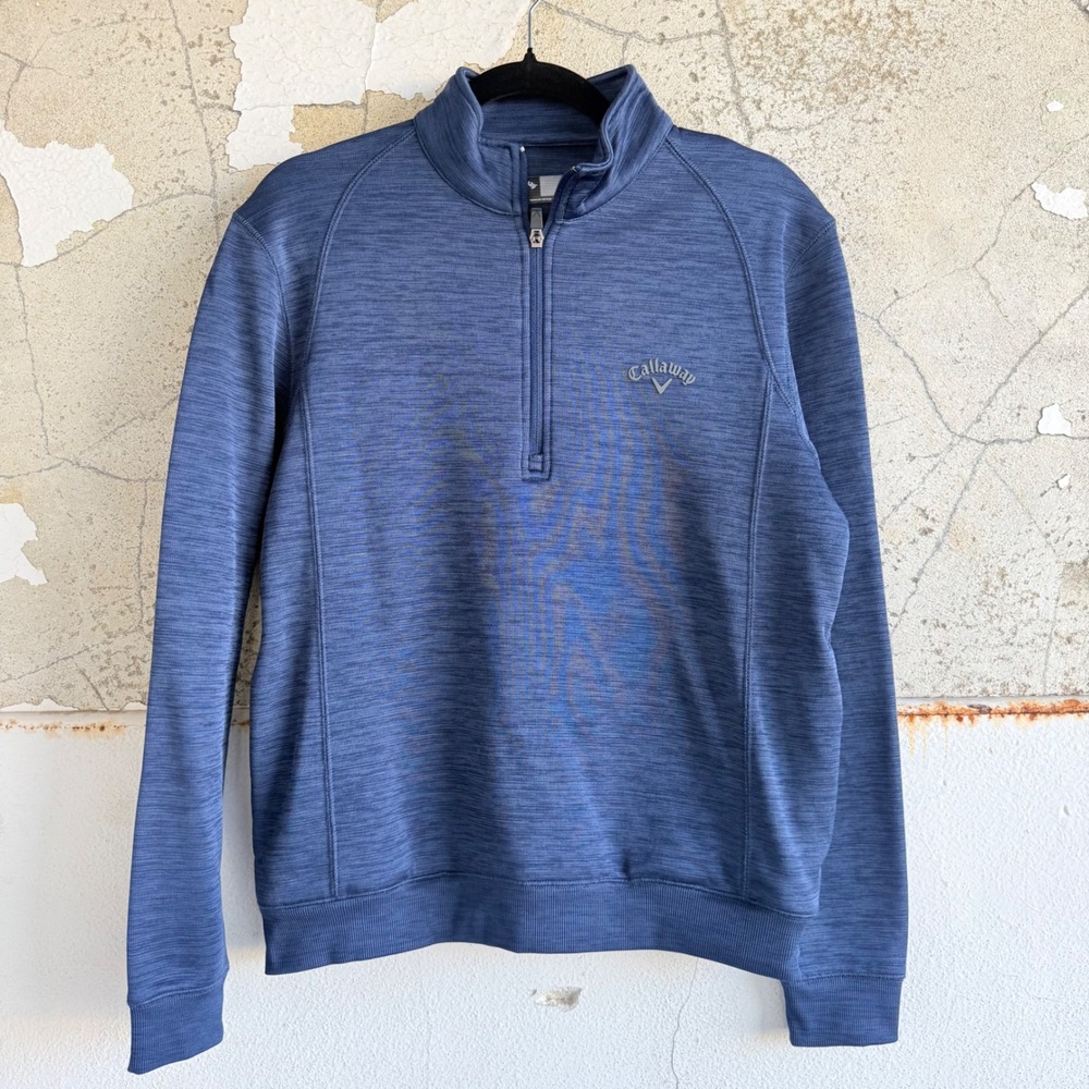 Callaway Quarter Zip Pullover Top Long Sleeve Golf Shirt Mens S Athleisure